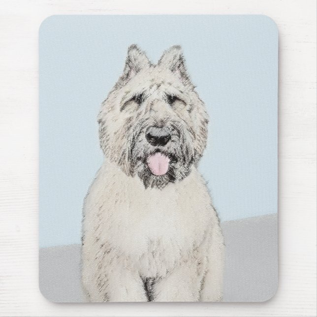 Mousepad Pintura Bouvier des Flandres - Arte Cachorra Origi (Frente)