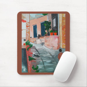 Mousepad Pintura Calle Del San Miguel por Alfred Fox
