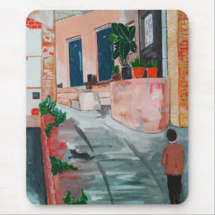 Mousepad Pintura Calle Del San Miguel por Alfred Fox