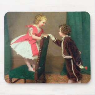 Mousepad Pintura Clássica Vintage de Crianças Vitorianas
