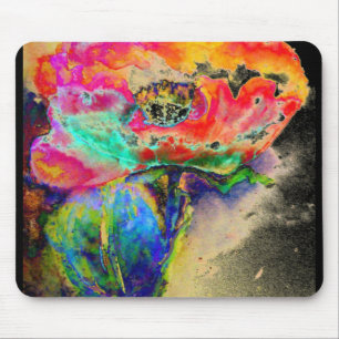 Mousepad Pintura Colorida de Papoila