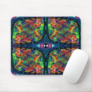 Mousepad Pintura com torção de olhos e trippy