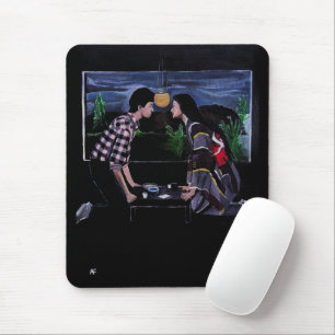 Mousepad Pintura da Cerimônia do Chá Japonesa por Alfred Fo