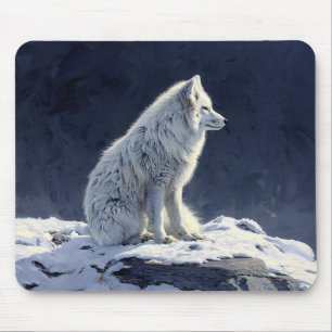 Mousepad Pintura da Raposa Árctica