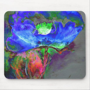 Mousepad Pintura de Abstrato azul