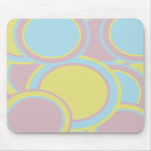 Mousepad Pintura de Abstrato de Pastel Moderno