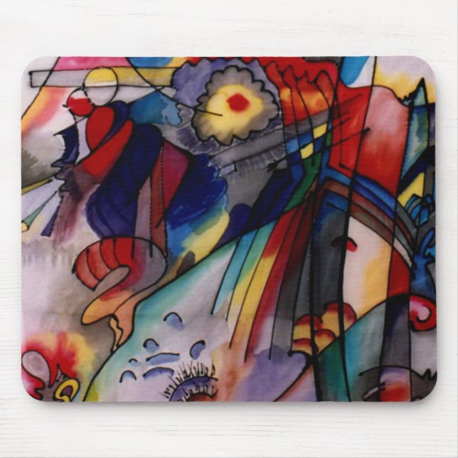 Mousepad Pintura de Abstrato Kandinsky 1913 (Frente)