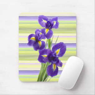 Mousepad Pintura De Arte De Aquarela Roxa Violeta Suspira