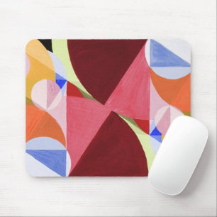 Mousepad Pintura de Blocos de Cor Abstrata Geométrica
