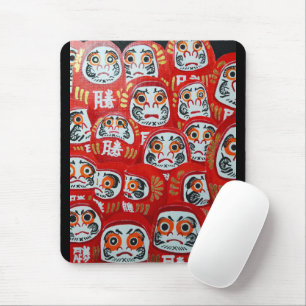 Mousepad Pintura de bonecas Daruma por Alfred Fox
