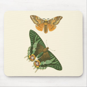 Mousepad Pintura de Borboleta Ligeiramente Bordada