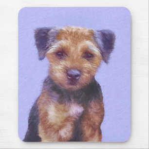 Mousepad Pintura de Borda Terrier - Arte de Cachorro Origin