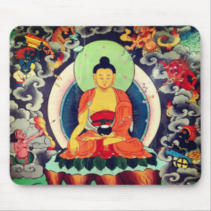 Mousepad Pintura de Buddha Shakyamuni, Himalayas - Nepal