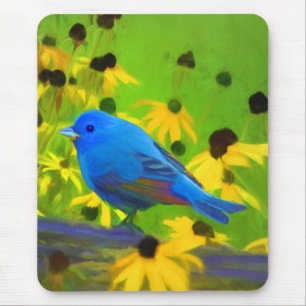 Mousepad Pintura De Bundas Indigo - Arte Original Para Páss