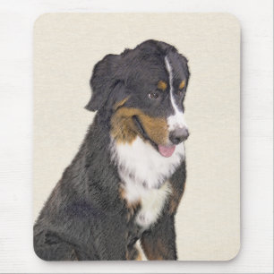 Mousepad Pintura de Cachorro de Montanha Bernese - Arte Ori