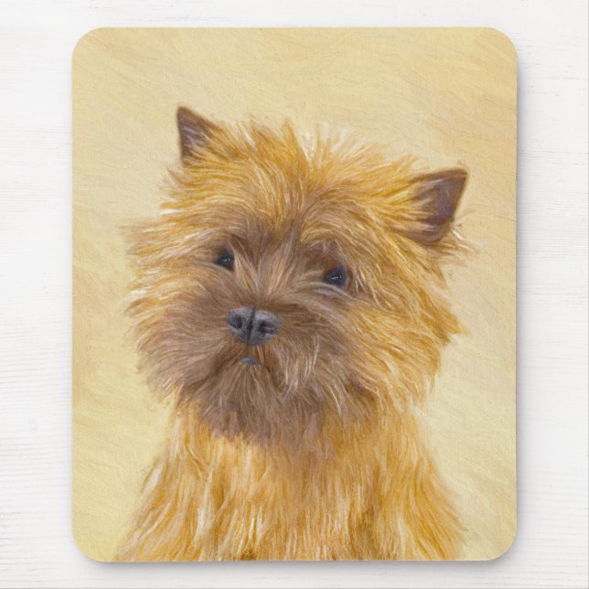 Mousepad Pintura de Cairn Terrier - Arte de Cachorro Origin (Frente)