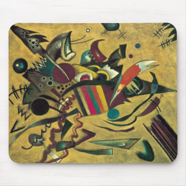 Mousepad Pintura de Canvas de Pontos Kandinsky (Frente)
