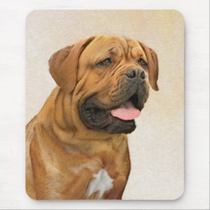 Mousepad Pintura de Cão de Bordéus - Arte de Cão Origina