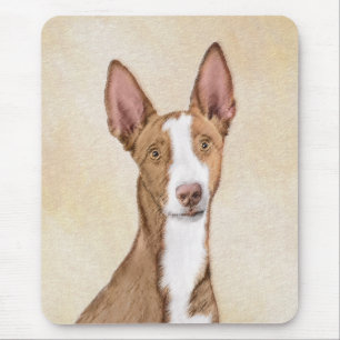 Mousepad Pintura de Cão Ibizan - Arte Cão Original Bonita