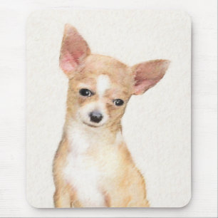 Mousepad Pintura de Chihuahua - Arte de Cachorro Original B