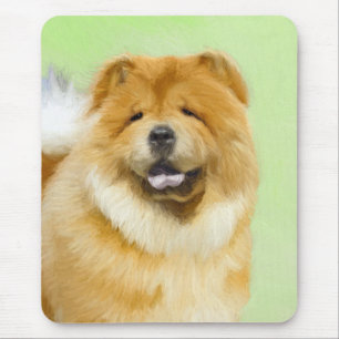 Mousepad Pintura De Chow Chow - Arte De Cachorro Original