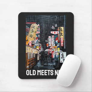 Mousepad Pintura de Chuva em Tóquio por Alfred Fox
