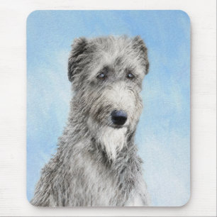 Mousepad Pintura de Deerhound Escocês - Ar Cachorro Origin