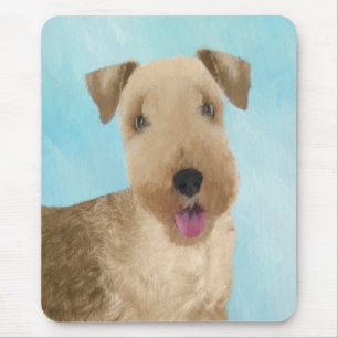 Mousepad Pintura de Lakeland Terrier - Arte de Cachorro Ori