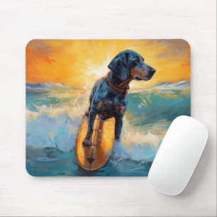 Mousepad Pintura de Navegação em Praia do Bluetick Coonhoun