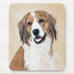 Mousepad Pintura De Nederlandse Kooikerhondje - Arte De Cã
