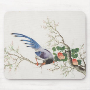 Mousepad Pintura de pássaros chineses