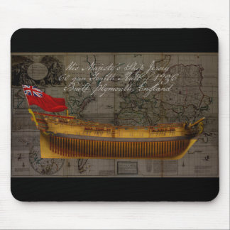 Mousepad Pintura de perfil do navio Jersey
