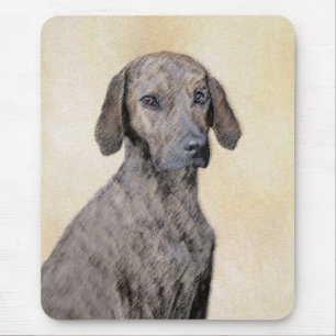Mousepad Pintura de Plott - Arte de Cão Original Bonita