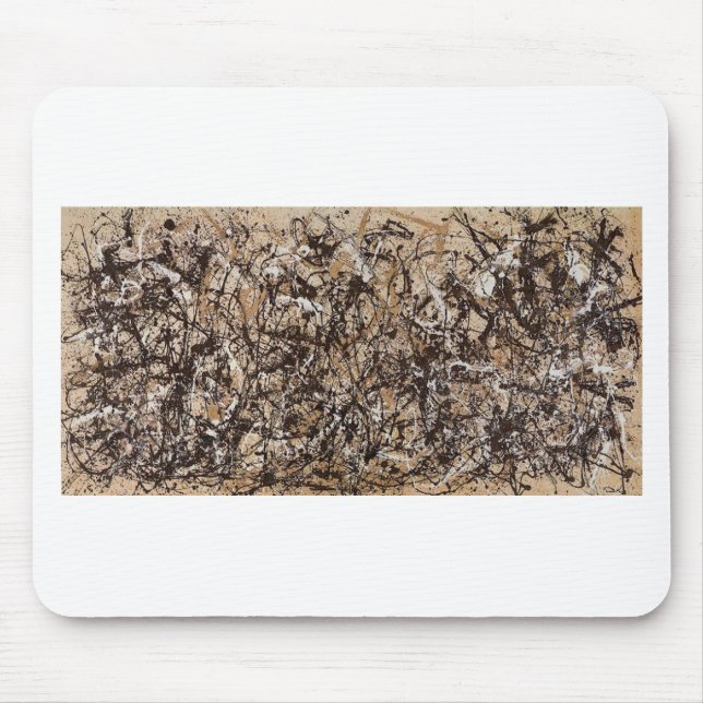 Mousepad Pintura de pollock original no outono (Frente)