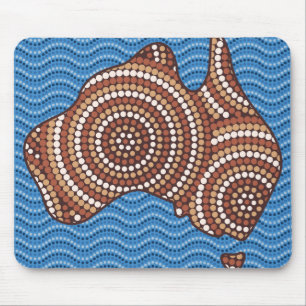 Mousepad Pintura de pontos aborígene na Austrália