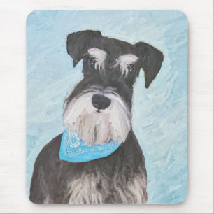 Mousepad Pintura de Schnauzer (Miniatura) - Cachorro Origin