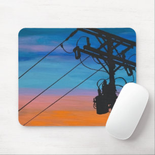 Mousepad Pintura de "Sunset Hum" em uma