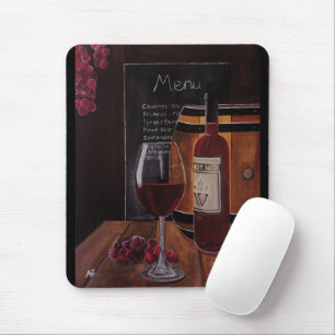 Mousepad Pintura de Vinho Tinto por Alfred Fox