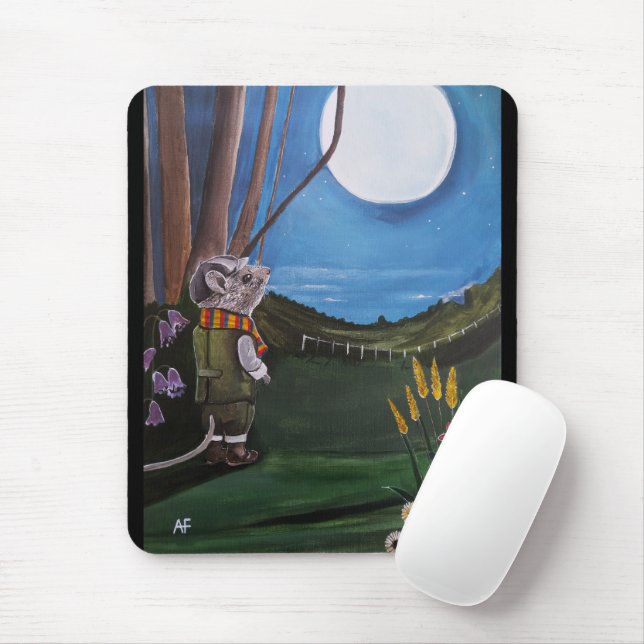 Mousepad Pintura Desejando a Lua de Alfred Fox (Com mouse)