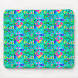 Mousepad Pintura do Jardim com Hydrangea e Blues