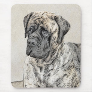 Mousepad Pintura do Mastiff Inglês (Brindle) - Arte Canina