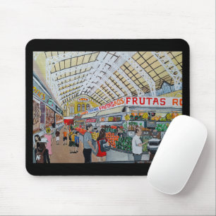 Mousepad Pintura do Mercado Central de Valência por Alfred