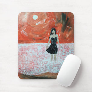 Mousepad Pintura do Pôr do Sol Oriental por Alfred Fox