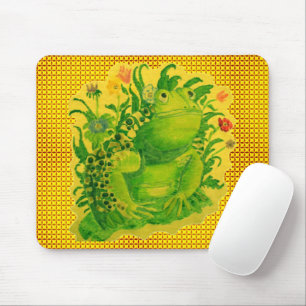 Mousepad Pintura do Trabalho de arte Verde-Bonito