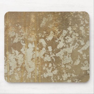 Mousepad Pintura Dourada Abstrato com espinhos de prata