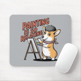 Mousepad Pintura É Tão Relaxante, Almofadas de Rato para Ar