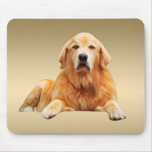 Mousepad Pintura em Aquarela de Cachorro Labrador Preto