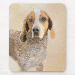Mousepad Pintura em Coonhound Inglês Americano - Arte Cani