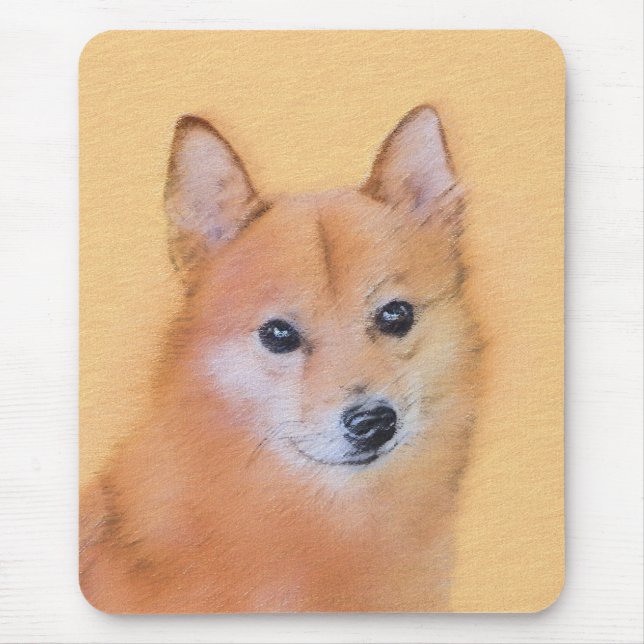 Mousepad Pintura em Spitz Finlandês - Arte Cachorosa Origin (Frente)