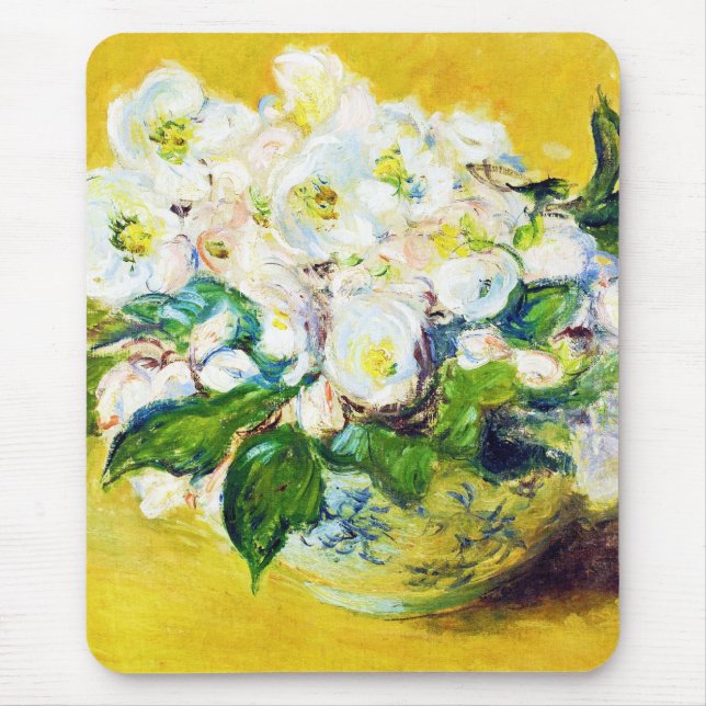Mousepad Pintura floral das flores de Claude Monet dos (Frente)